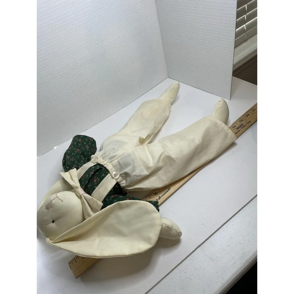 2 Rabbit Floppy Ear Granny Core Bunny Country Rag Doll Stuffed Boy Girl 19 inch